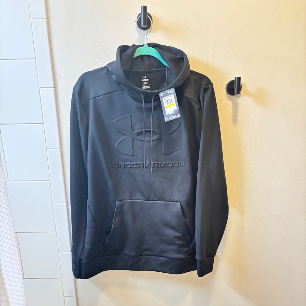 UNDER ARMOUR hoodie sweatshirt black mens medium NEW
